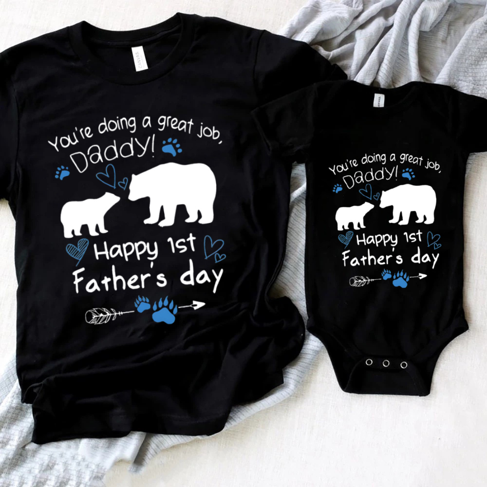 Plant Parent T Shirt - ハッピー最初の父の日家族マッチングシャツ父と息子娘服ベビーロンパース最初の父の日ギフト