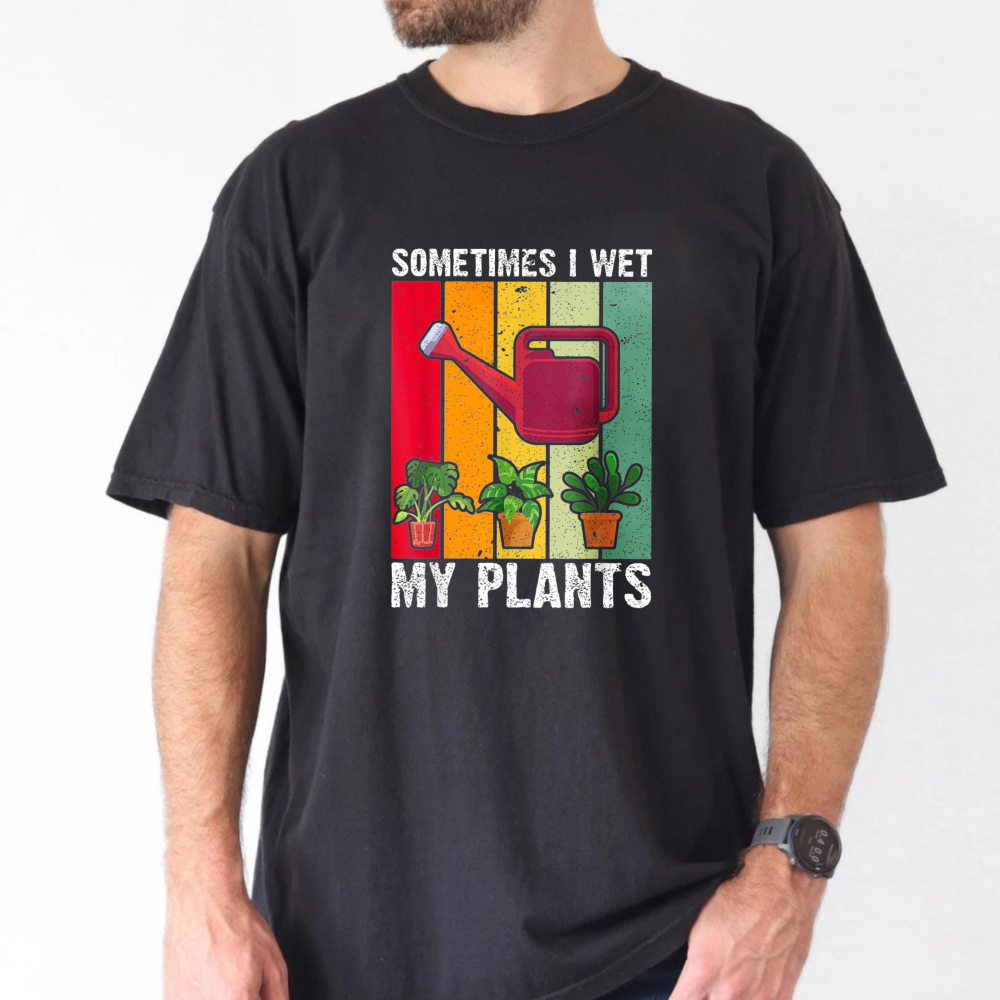 時々私は植物を濡らす面白い植物園芸Tシャツ植物愛好家女性コッ - Plant Parent T Shirt のレビューと価格