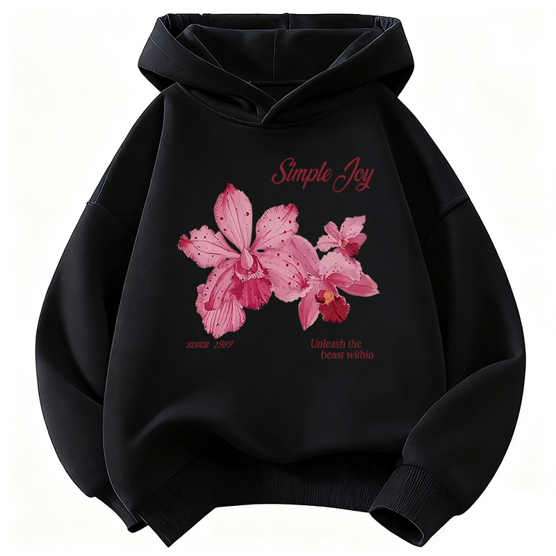 花柄デザインのグラフィックプルオーバーフーディー、子供用スウ - Plant Parent Hoodie のレビューと価格