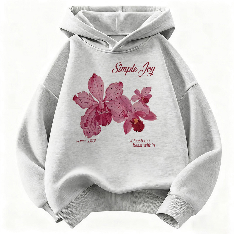 花柄デザインのグラフィックプルオーバーフーディー、子供用スウ - Plant Parent Hoodie のレビューと価格