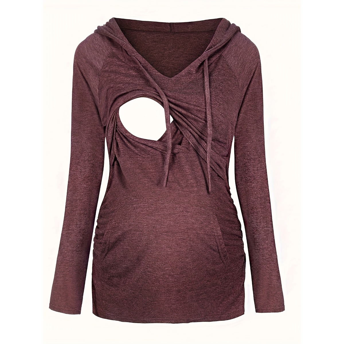 女性用マタニティパーカー 授乳用スウェットシャツ ポケット付 - Plant Parent Hoodie のレビューと価格