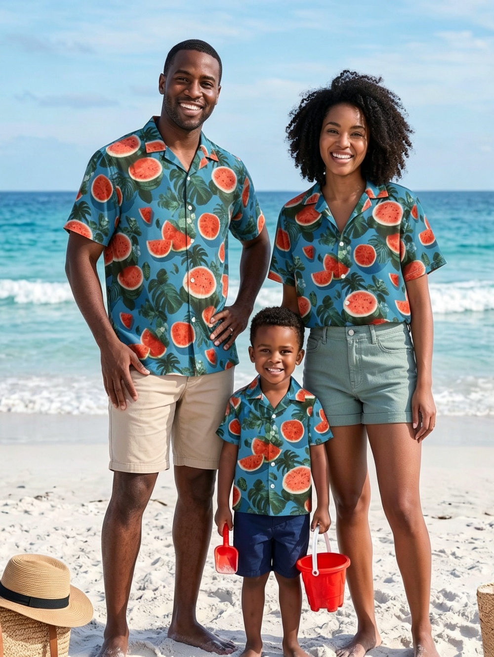 夏用ハワイアン子供用シャツ トロピカル植物柄プリント 家族旅 - Plant Parent T Shirt のレビューと価格