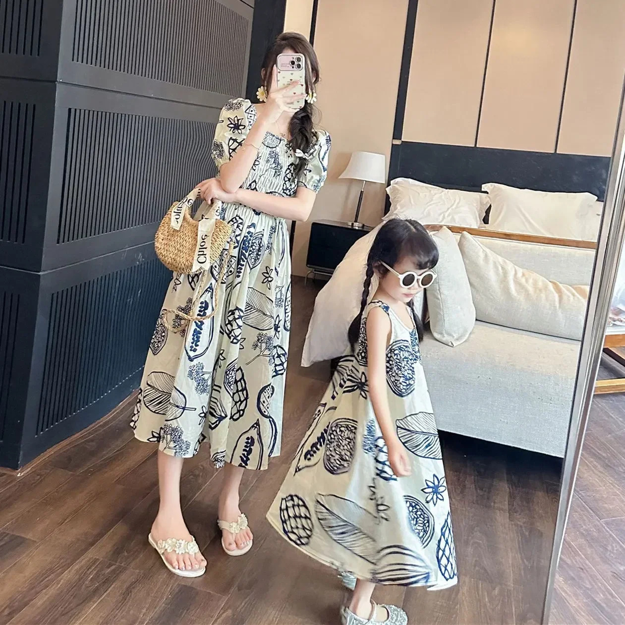女性スモックドレス韓国姉妹家族服ママ娘兄弟服親子ドレスお父さ - Plant Parent T Shirt のレビューと価格