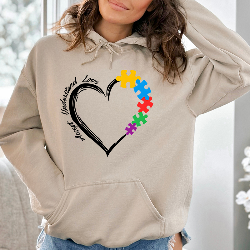 ハート柄の女性用パーカー,カジュアルなセーター,長袖,自閉症 - Plant Parent Hoodie のレビューと価格