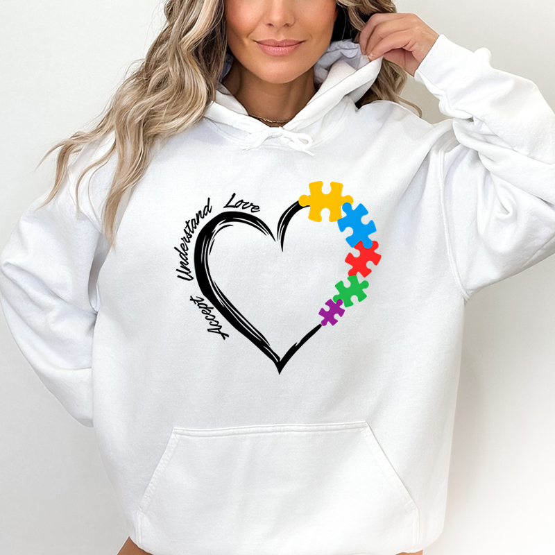 ハート柄の女性用パーカー,カジュアルなセーター,長袖,自閉症 - Plant Parent Hoodie のレビューと価格