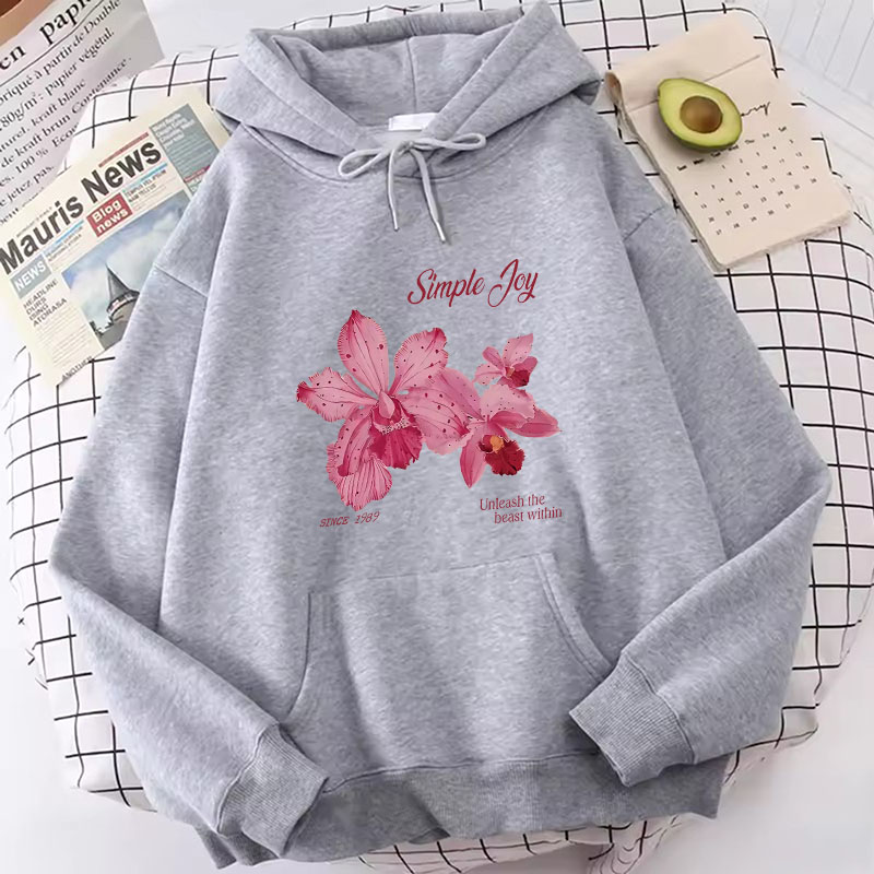原宿グラフィックプルオーバーフラワーデザインフード付きスウェ - Plant Parent Hoodie のレビューと価格